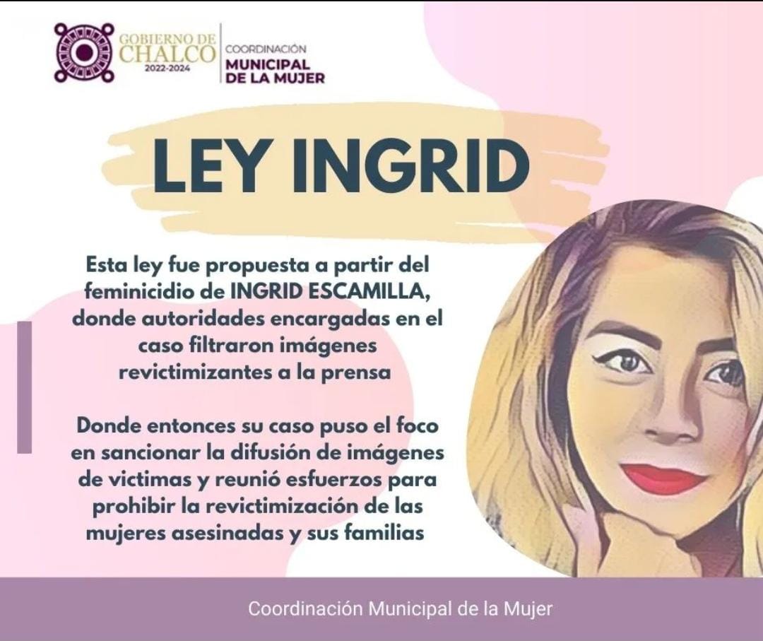 Ley Ingrid Dirección de las Mujeres